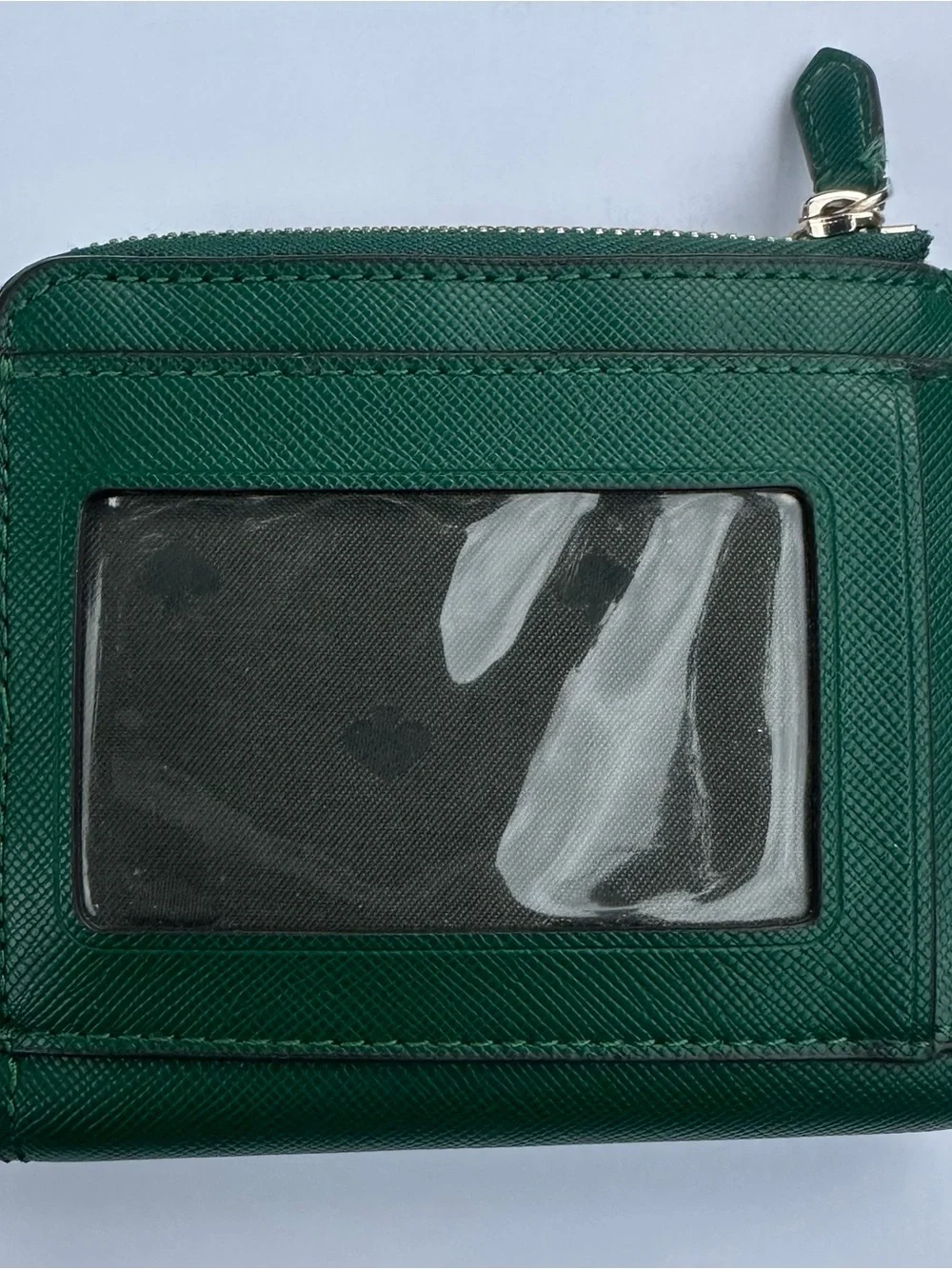 Kate Spade Schuyler Small L-Zip Bifold Wallet in Deep Jade